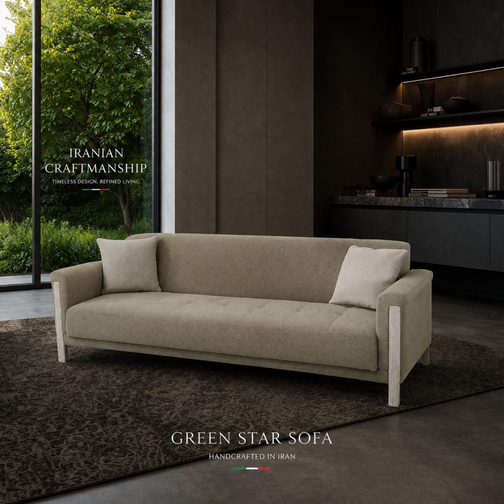 کاناپه 4 ثابت آنجل کاناپه 4 نفره ( 230cm ) مدل آنجل - Image 1
